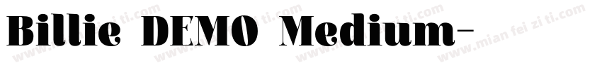 Billie DEMO Medium字体转换